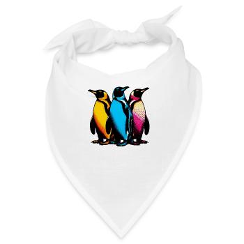 Pinguine Pinguine - Bandana - Weiß - Vorne
