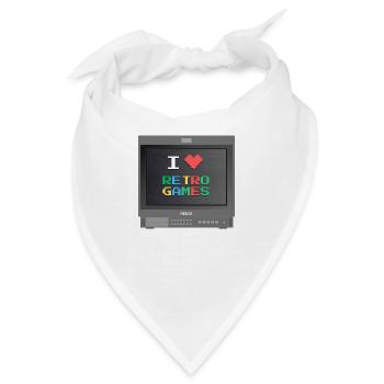 PVM Lover - Retrogames (Schwarz) - Bandana - Weiß - Vorne