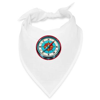 kompass - Bandana - Weiß - Vorne