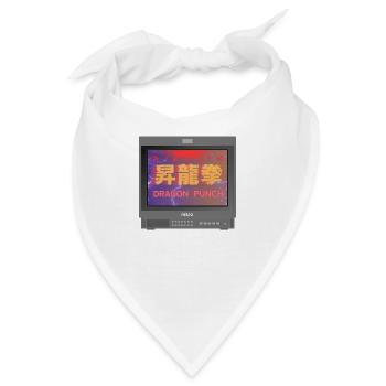 Retrogaming - Dragon Punch - Bandana - Weiß - Vorne