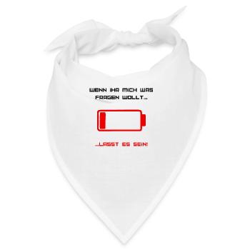 Keine Fragen - Bandana - Weiß - Vorne