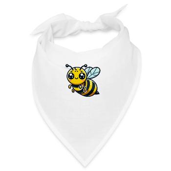 biene wespe comic - Bandana - Weiß - Vorne
