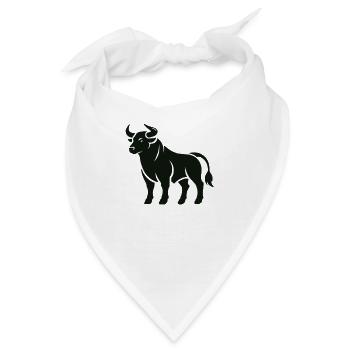 Stier - Bandana - Weiß - Vorne
