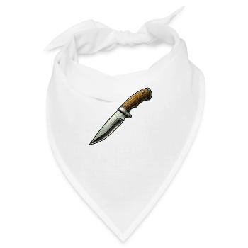 messer - Bandana - Weiß - Vorne