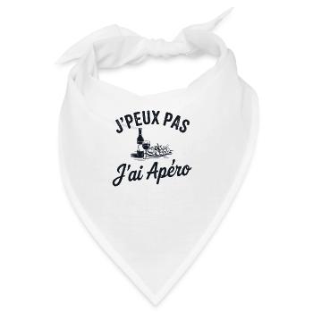 T-Shirt Ich kann keinen Aperitif trinken - Bandana - Weiß - Vorne