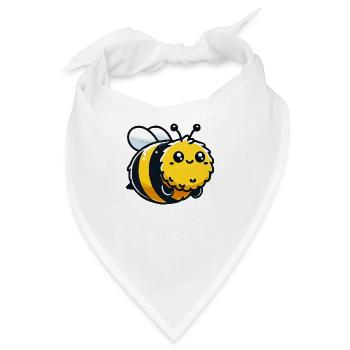 hummel biene - Bandana - Weiß - Vorne