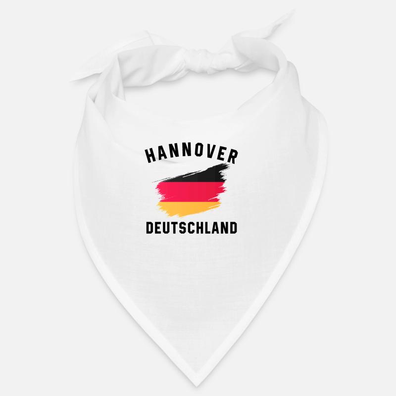 Drapeau de l’Allemagne - Conception créative de coups de pinceau - Bandana - blanc