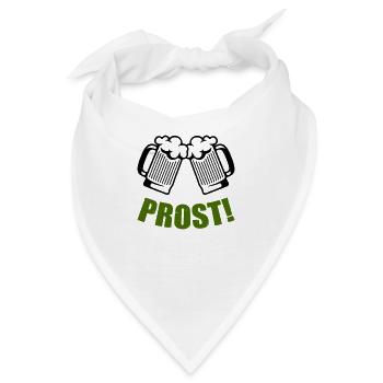bier prost - Bandana - Weiß - Vorne