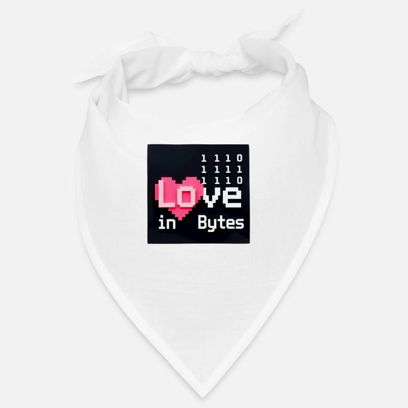 Love in Bytes Pixel Art Bandana