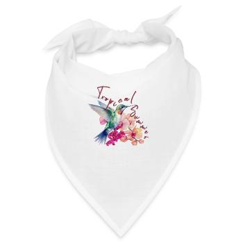 Tropical Summer - Bandana - Weiß - Vorne