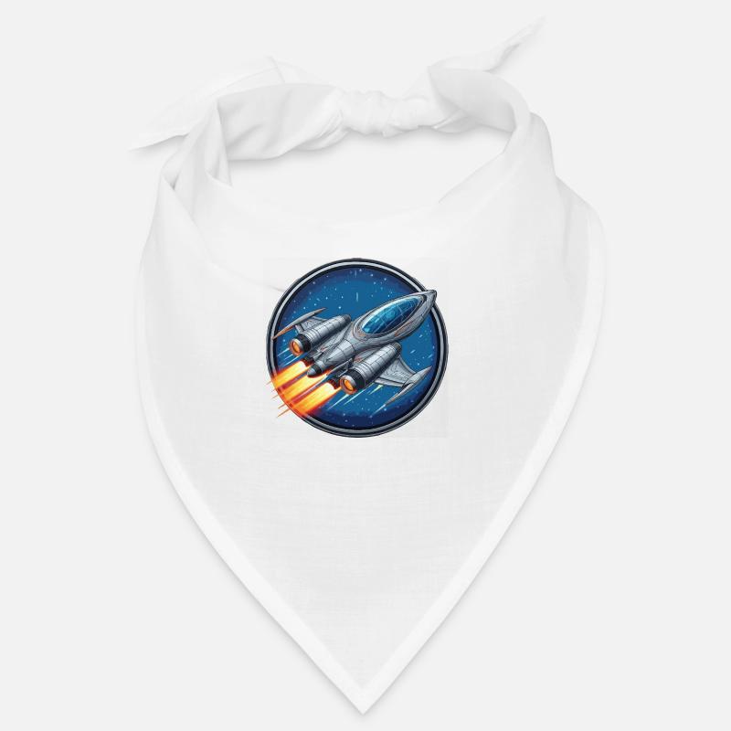 Raumschiff silber klein Bandana