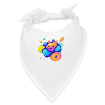 Happy - Bandana - Weiß - Vorne