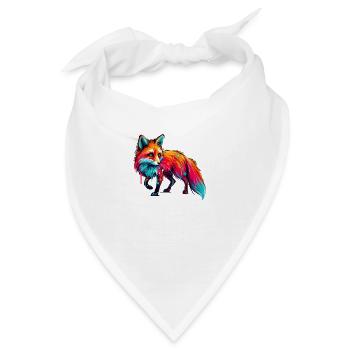 fuchs paint - Bandana - Weiß - Vorne