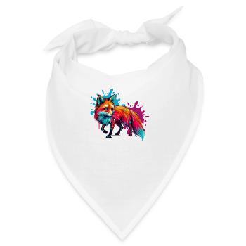 fuchs paint - Bandana - Weiß - Vorne