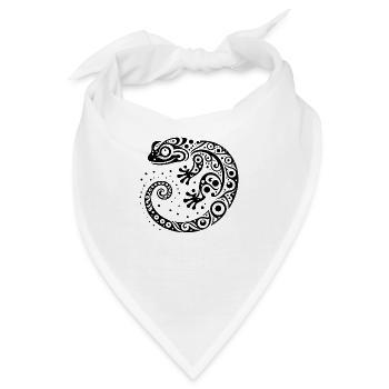 Stammes-Gecko - Bandana - Weiß - Vorne