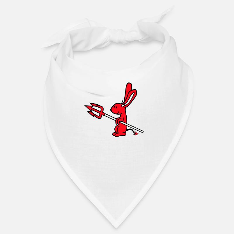 Bunny Devil Demon Evil Satan Hell Trident Costume Bandana
