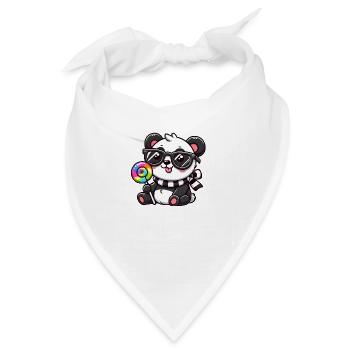 panda lolli - Bandana - Weiß - Vorne