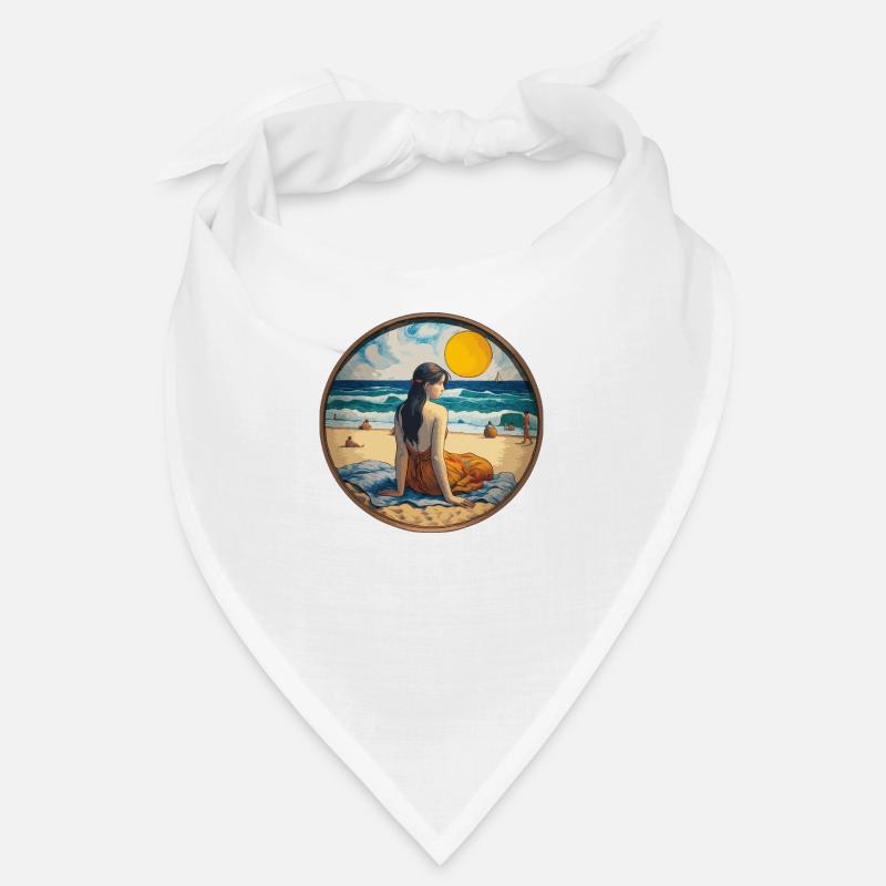 Mädchen am Strand Bandana