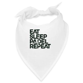 Eat sleep padel repeat 1 - Bandana - Weiß - Vorne