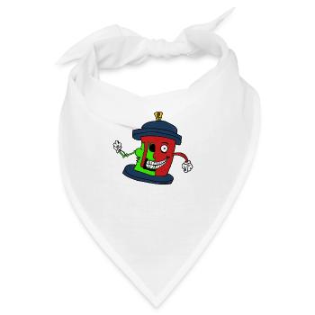 Crazy Spray - Bandana - Weiß - Vorne