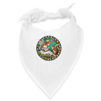 Streifenhörnchen-Fee - Bandana - Weiß - Vorne