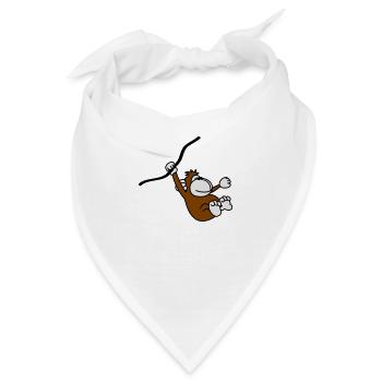 monkey - Bandana - Weiß - Vorne