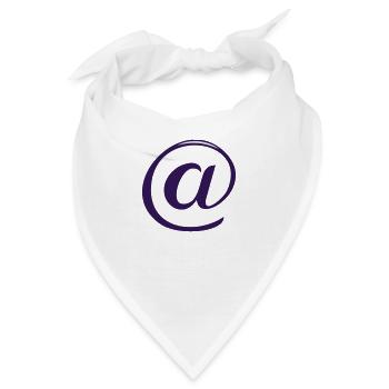 Bei @ Symbol - Bandana - Weiß - Vorne