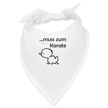 Karate - Bandana - Weiß - Vorne