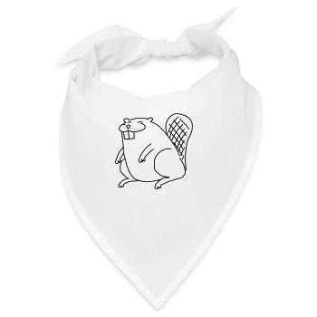 Trash Beaver - Bandana - Weiß - Vorne