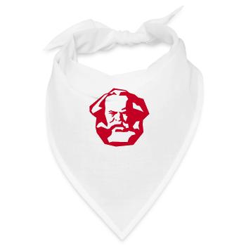 Karl Marx - Bandana - Weiß - Vorne