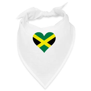 Ein Herz für Jamaika - Bandana - Weiß - Vorne