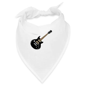E-Gitarre - Bandana - Weiß - Vorne
