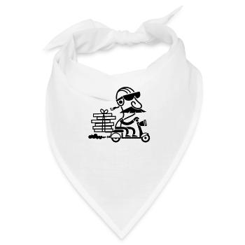 Pizza Lieferant - Bandana - Weiß - Vorne