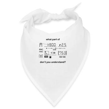 Kamera Manueller Modus - Bandana - Weiß - Vorne
