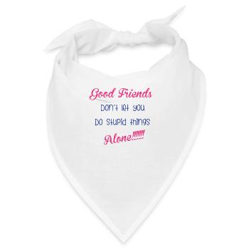 Good Friends - Bandana - Weiß - Vorne
