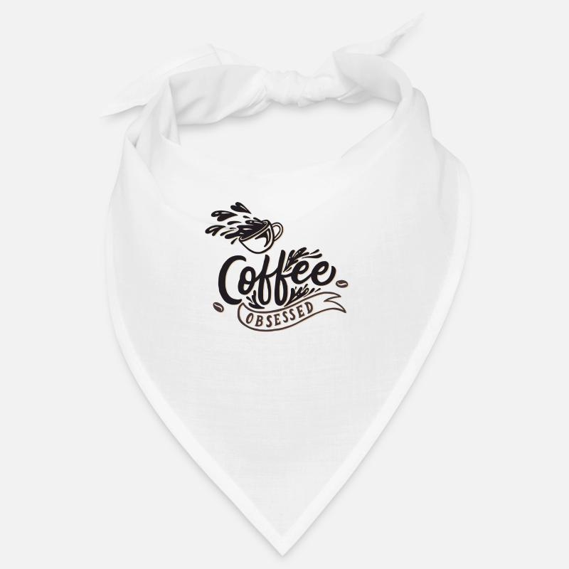 Coffee obsessed - Bandana - Weiß