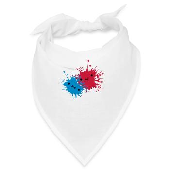 2 Suesse Kleckse - Bandana - Weiß - Vorne