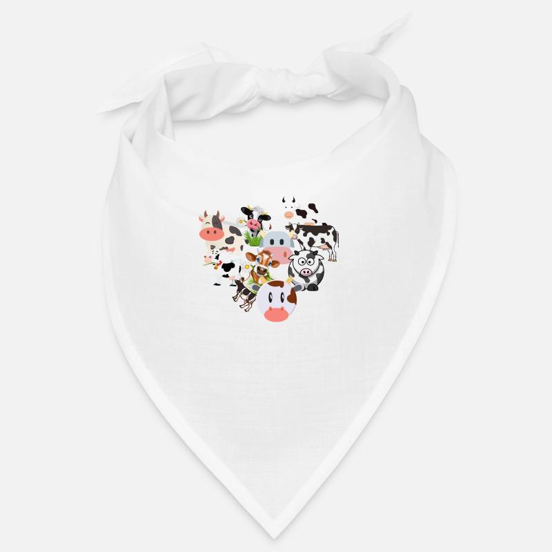 Kühe - Bandana - Weiß