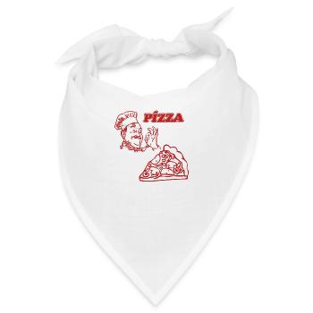 Pizza Kebab Döner - Bandana - Weiß - Vorne