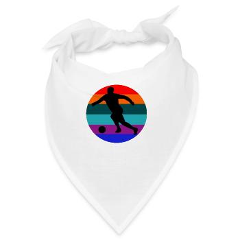 Fußball Fußballspieler Fußballer - Bandana - Weiß - Vorne