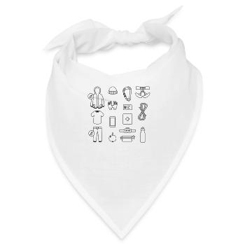 Mountain Check - Bandana - Weiß - Vorne