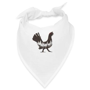 Auerhahn - Bandana - Weiß - Vorne