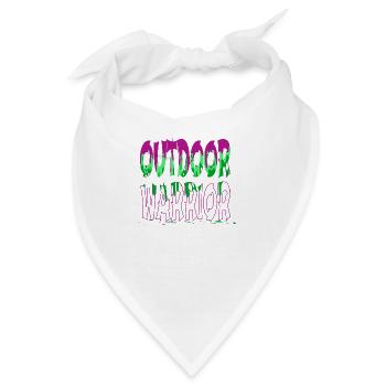happy camping men humor mountains awesome - Bandana - Weiß - Vorne