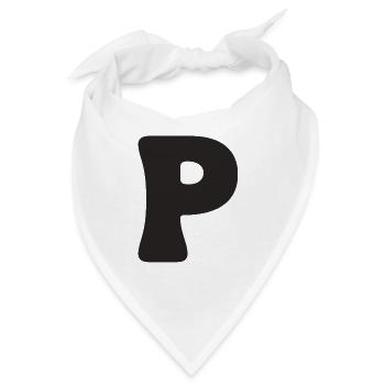 P - Bandana - Weiß - Vorne