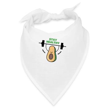 STAY HEALTHY - Bandana - Weiß - Vorne