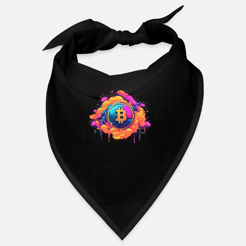 Bitcoin color Splash Logo Bandana