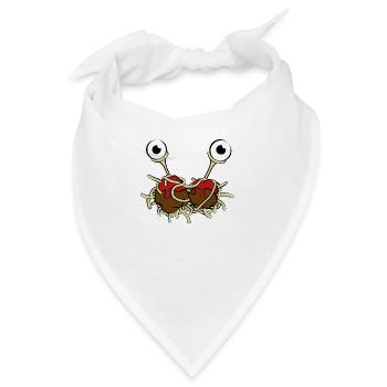Flying Spaghetti Monster - Bandana - Weiß - Vorne