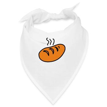 Brot - Bandana - Weiß - Vorne
