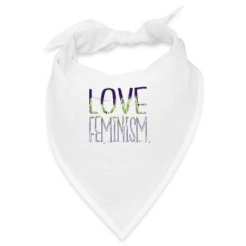 obama mental health female statement girl - Bandana - Weiß - Vorne