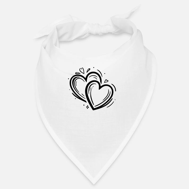 Décor de 2 coeurs Bandana